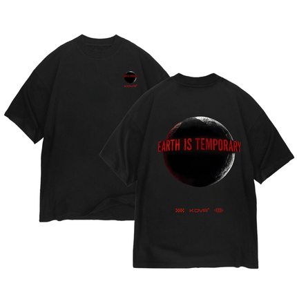 TEE "EARTH IS TEMPORARY" - Black