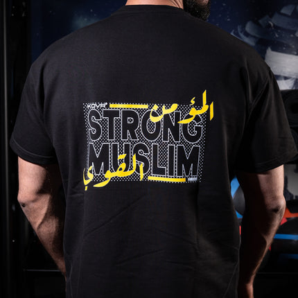 Performance Tee "Strong muslim club" black