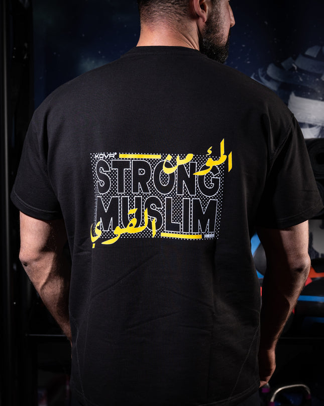 Performance Tee "Strong muslim club" black