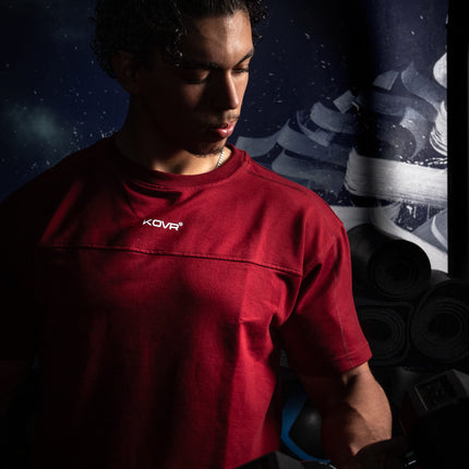 Performance Tee "Your body will testify" Burgundy