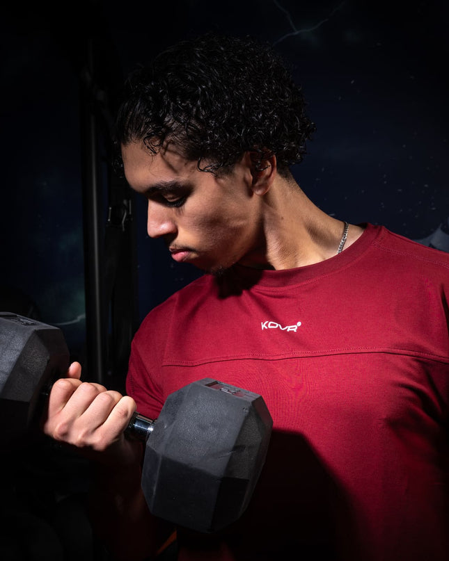 Performance Tee "Your body will testify" Burgundy