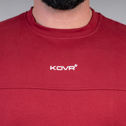 Performance Tee "Your body will testify" Burgundy