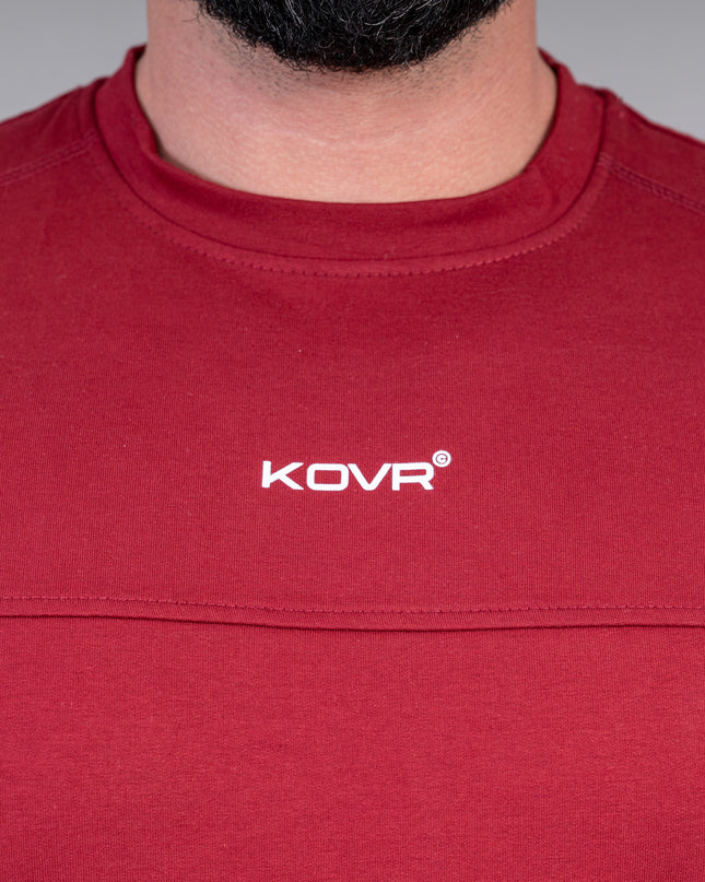 Performance Tee "Your body will testify" Burgundy