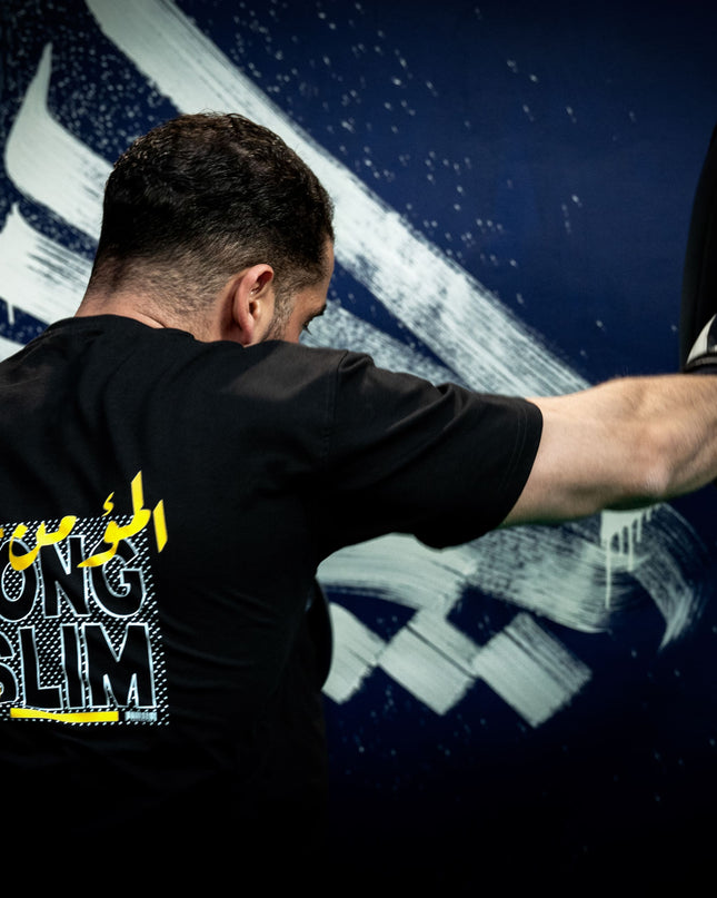 Performance Tee "Strong muslim club" black