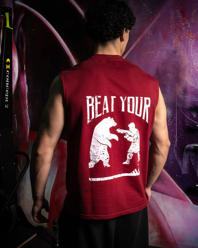 Motion Tank "Beat Your Nafs" Burgundy