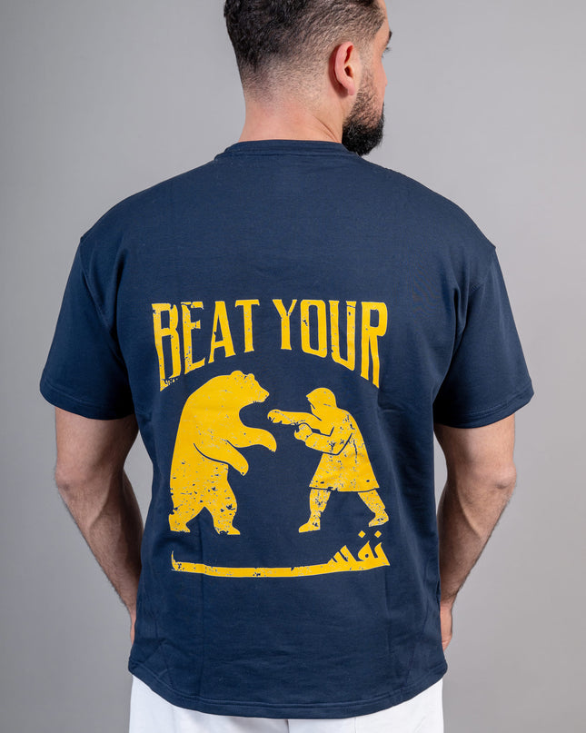 Performance Tee "Beat Your Nafs" Royal Blue