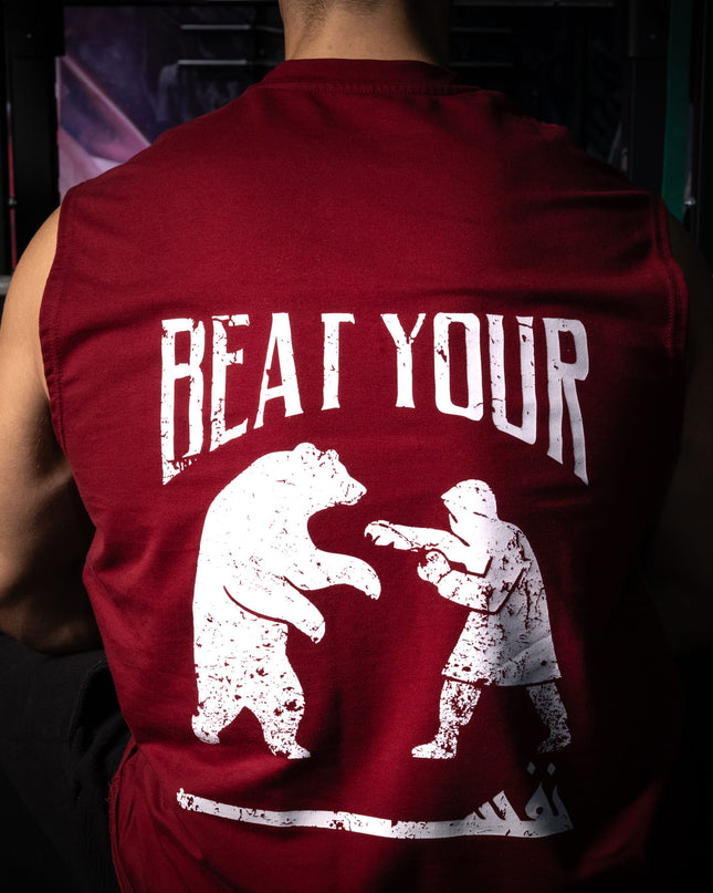 Motion Tank "Beat Your Nafs" Burgundy
