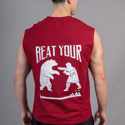 Motion Tank "Beat Your Nafs" Burgundy