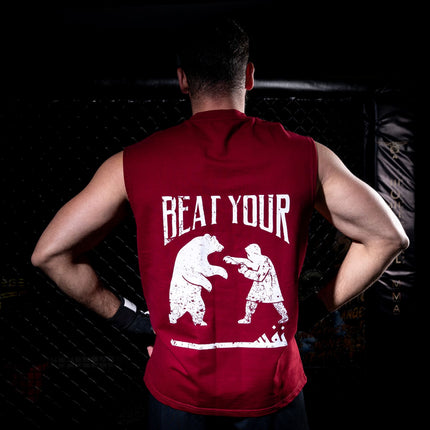 Motion Tank "Beat Your Nafs" Burgundy
