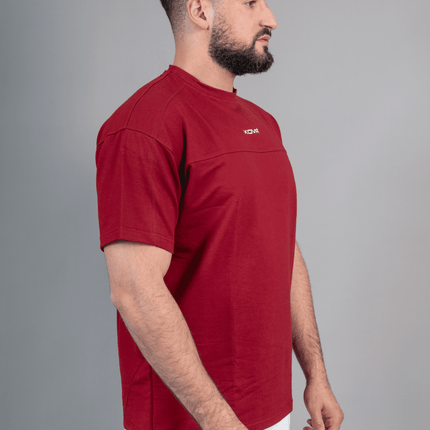 Performance Tee "Your body will testify" Burgundy