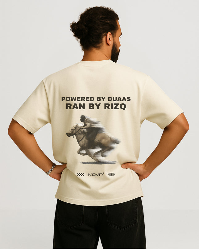 TEE "POWERED" - off white