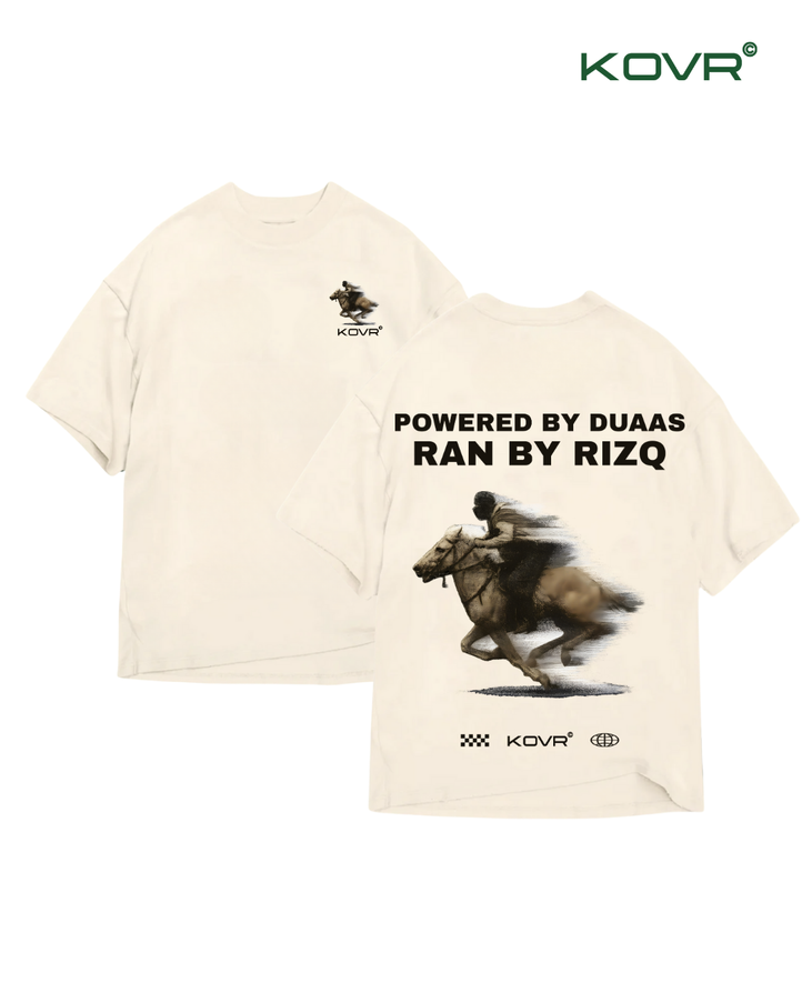 TEE "POWERED" - off white